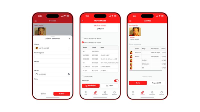 App para control de gastos y cobranzas en obras de construcción