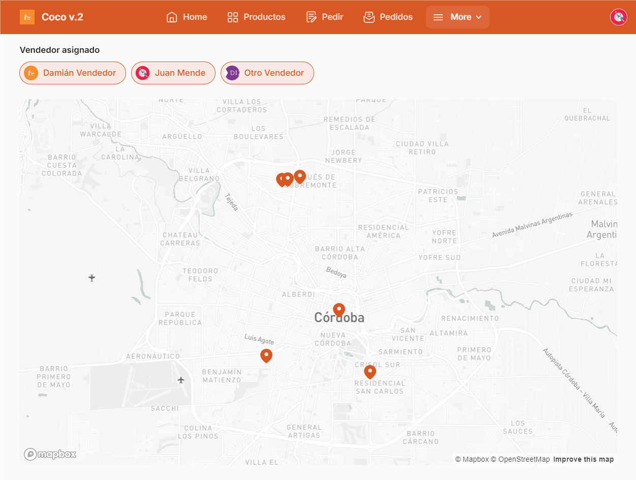 Punto de venta - Zonas de venta y distribuci&oacute;n