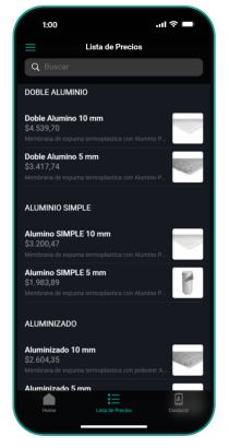 App cat&aacute;logos - Iron Pack - Mobile